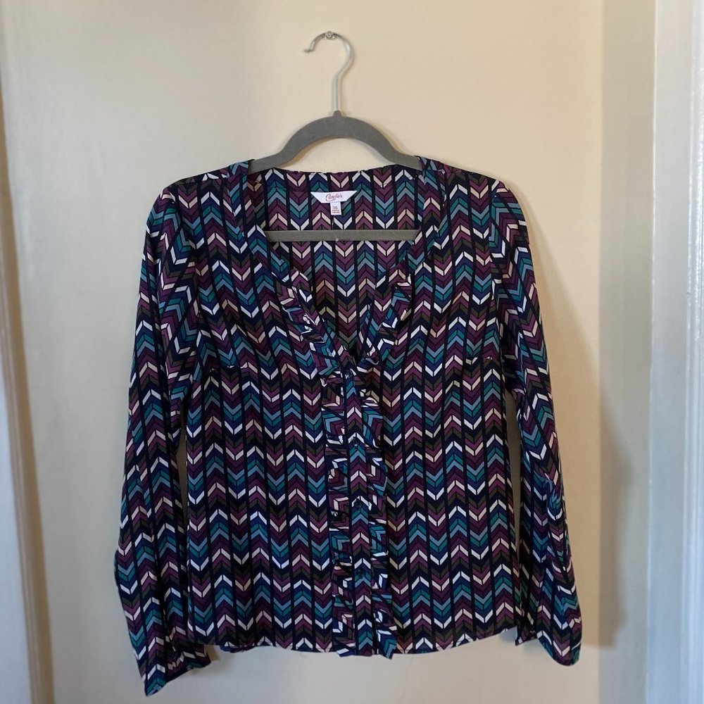 Chevron Print Blouse